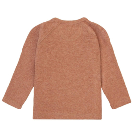 Noppies Baby U Tee overlap LS rib Nanyuki Cafe Au lait melange