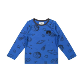 Koko Noko jongens shirt blauw planeten 40860