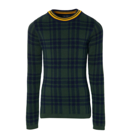 Levv trui Kato Dark Green Check
