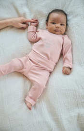 Petite Maison- Seg rib jersey broek- Pastel roze