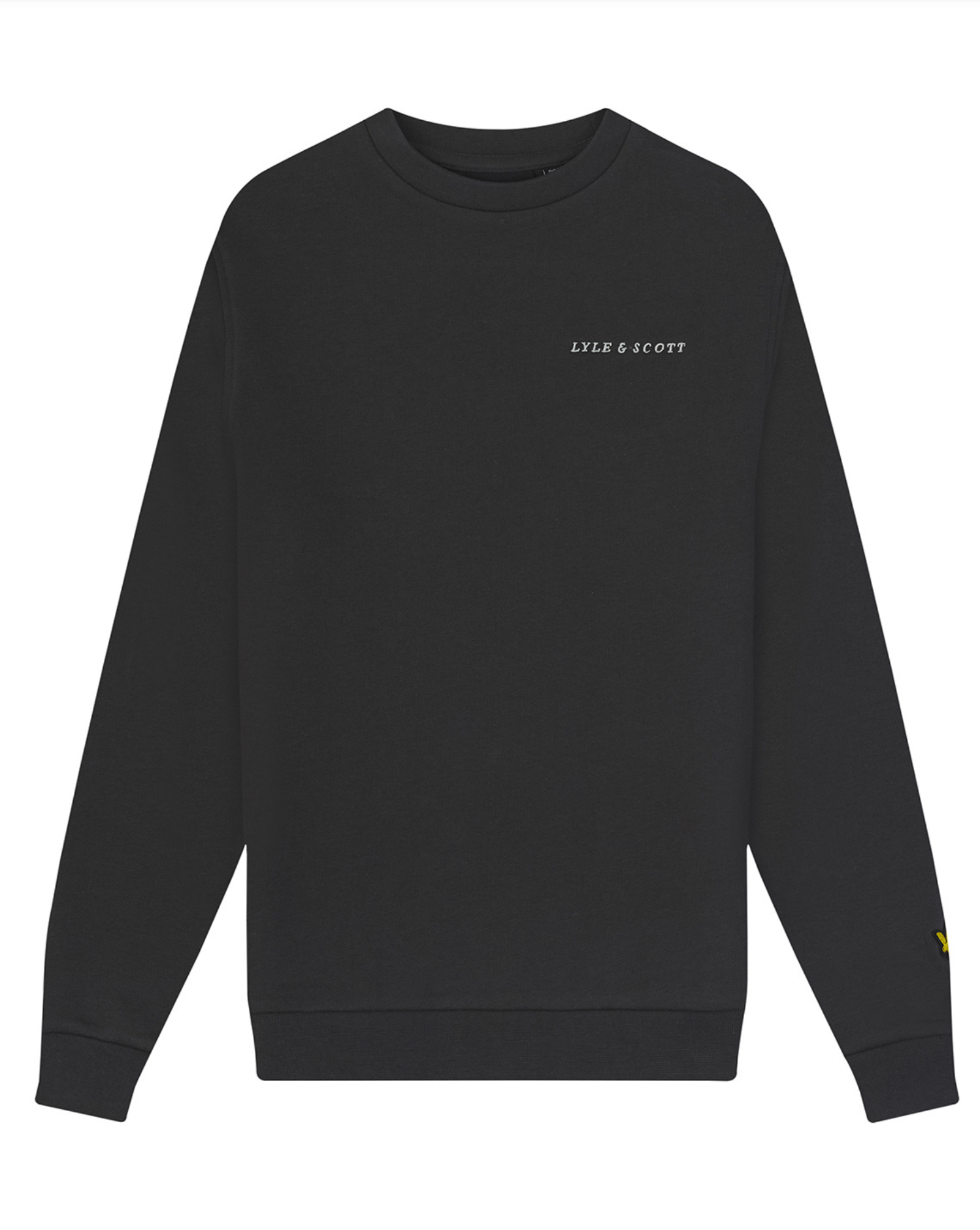 LYLE & SCOTT Script crew neck sweatshirt Gunmetal