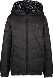 CARS Jeans Kids ZINX Nylon Black omkeerbare winterjas