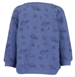 Blue Seven sweater Mammoet blauw AOP 984116