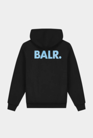 BALR. Olaf Straight Hoodie Quote Black/Blue