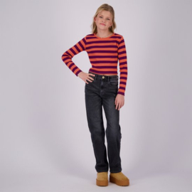 Vingino shirt basic crop rib detail Fresh Coral
