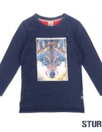 Sturdy longsleeve Wolf navy melange