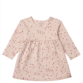 Noppies Girls Dress Nisib Long Sleeve All Over Print Rose Smoke