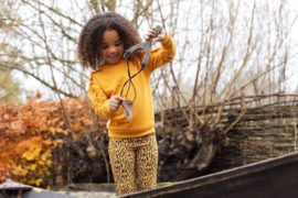 Koko Noko meisjes panter broek Black Ochre 40934