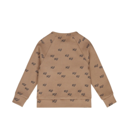 Dirkje boys shirt brown aeroplane ribbed P54600