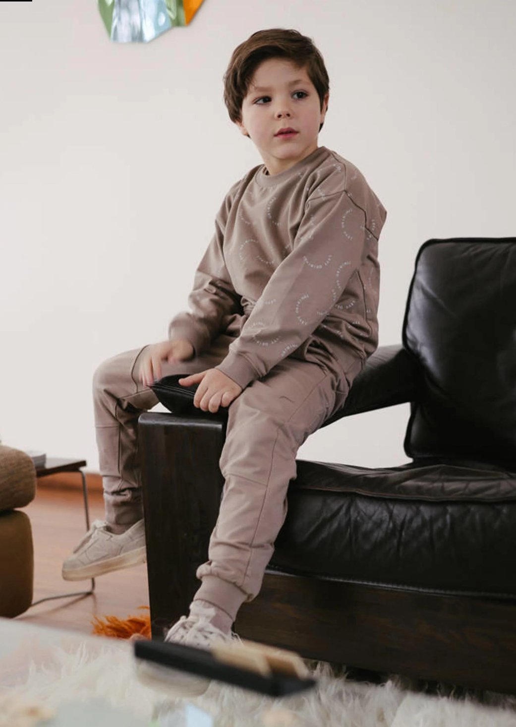 LEVV joggingbroek PEER (Dark Taupe)
