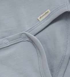 Minymo Bodysuit L/æ - Blue Fog w. Print