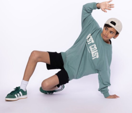 No Way Monday Jongens Trui - Dusty green