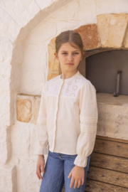 Vingino Lilianne Meisjes Blouse - Macroon white