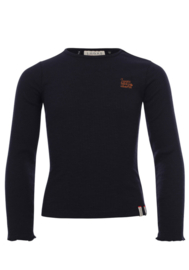 LOOXS REVOLUTION  RIB JERSEY TOP NAVY