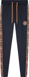 Malelions Junior Sport Striker Trackpants Navy/Salmon