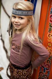Koko Noko-Girls T-shirt ls-Dark Taupe 44950