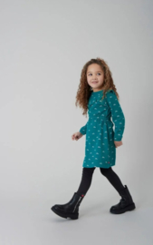 JUBEL Jubel Jurk ruches AOP - Girls Club Teal