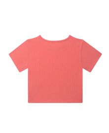 SOMEONE - Cropped Shirt Regi - Coral