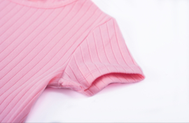 SOMEONE - Cropped Shirt Regi - Pink