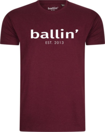 BALLIN’ EST 2013 Regular T-Shirt Burgundy