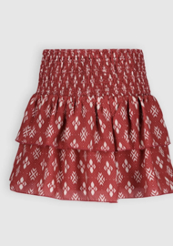 Nono Nika Smoked Skirt Red