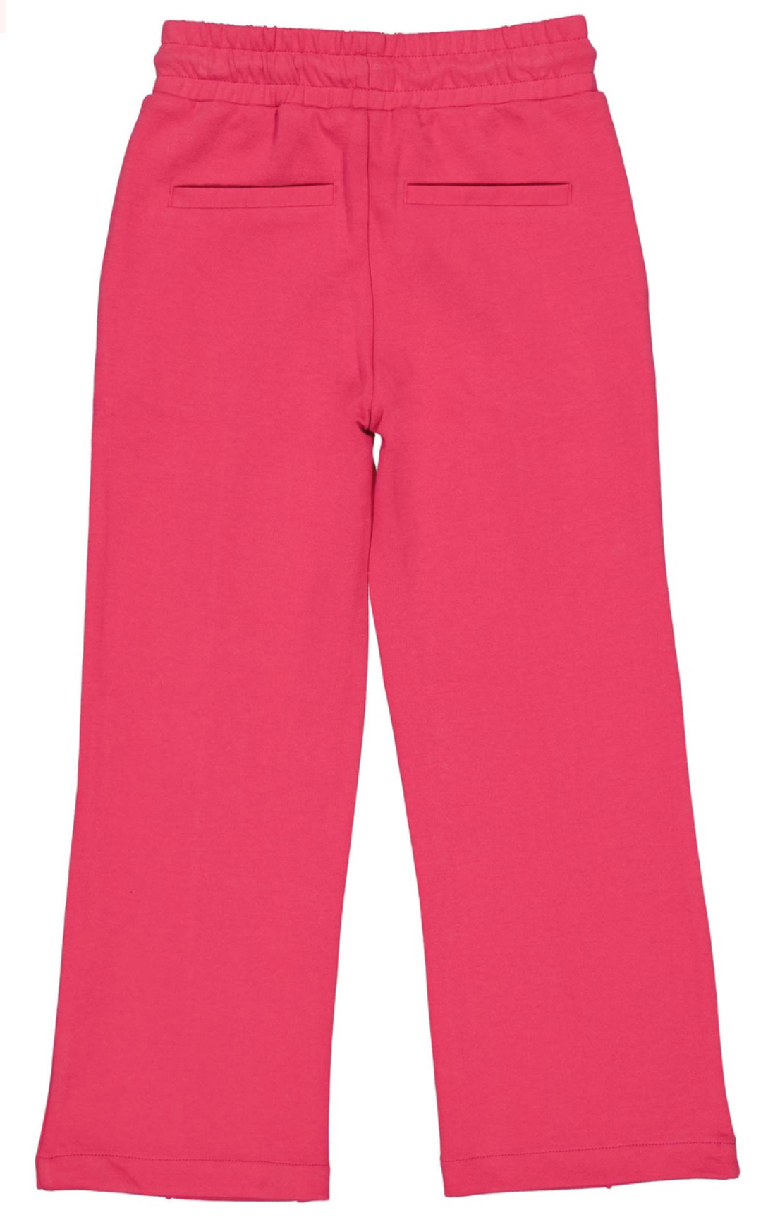 Quapi  regular fit joggingbroek Djuu met zijstreep roze