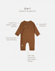 Noppies Baby U Playsuit ls Rib Nevis