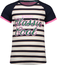 B.Nosy Meisjes T-shirt - Oxford stripe