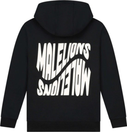 MALELIONS JUNIOR WAVE GRAPHIC HOODIE - BLACK