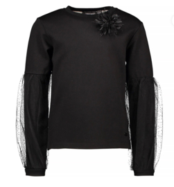 Le Chic Longsleeve velvet dots Nikki (black)