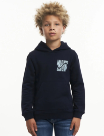MALELIONS JUNIOR WAVE GRAPHIC HOODIE - NAVY