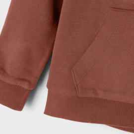 NAME IT NMFLENO LS SWEAT WH BRU NOOS