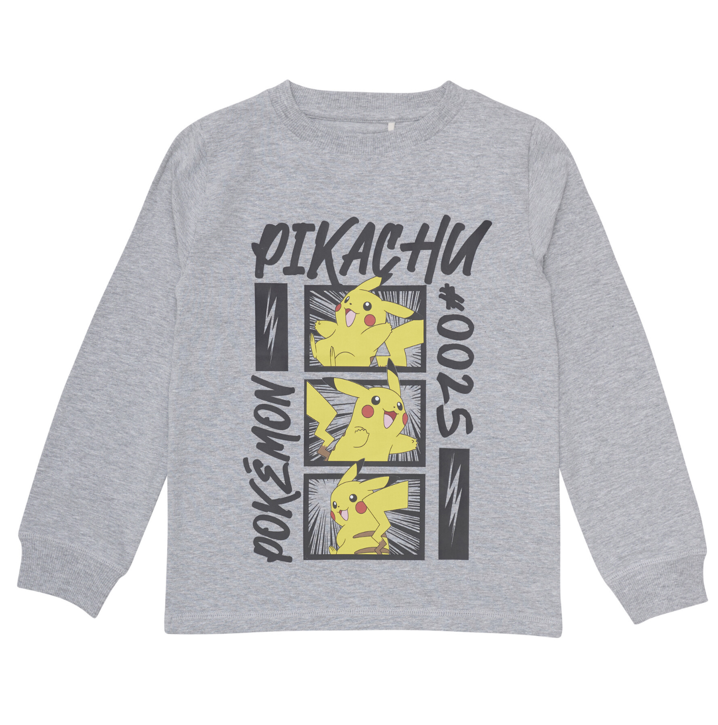 Minymo Jongens pyjama Pokemon - Licht grijze melange