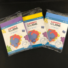 Happy Cube Original - set van 3 (paars, blauw, geel)