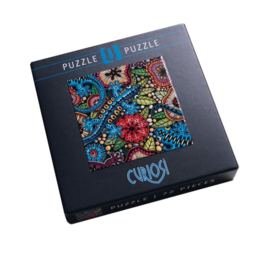 Curiosi Q-puzzel (moeilijke stukjes) - Kleurenmix 3 (72 stukjes)