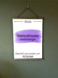Posterhanger A2 formaat (43 cm) Walnoot hout