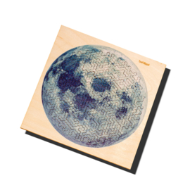 Behäppi - Hatchel Hard (houten puzzel) - Maan