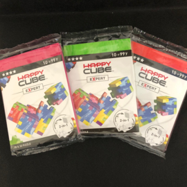 Happy Cube Expert - set van 3 (rood, groen, fuchsia)