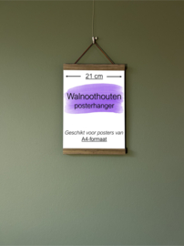 Posterhanger A4-formaat (21 cm) Walnoot hout