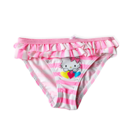 Hello Kitty neon pink stripes zwembroek