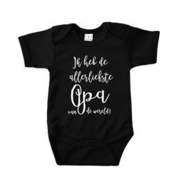 Romper  "Allerliefste opa" black