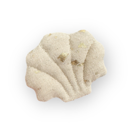 Schelpkussen jute goud (Poppenhuis)