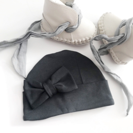 Bow hat "Antraciet"