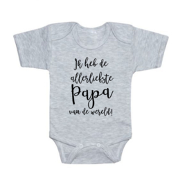 Romper  "Allerliefste papa" grey