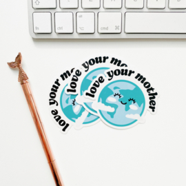 Globe sticker  -Mother Earth-