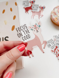 Deer sticker  -Focus on the good-