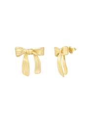 Oorbellen lovely bow - goud