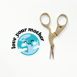 Globe sticker  -Mother Earth-