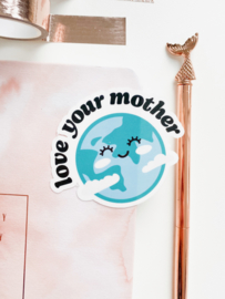 Globe sticker  -Mother Earth-