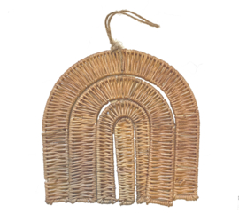 Rotan regenboog hanger